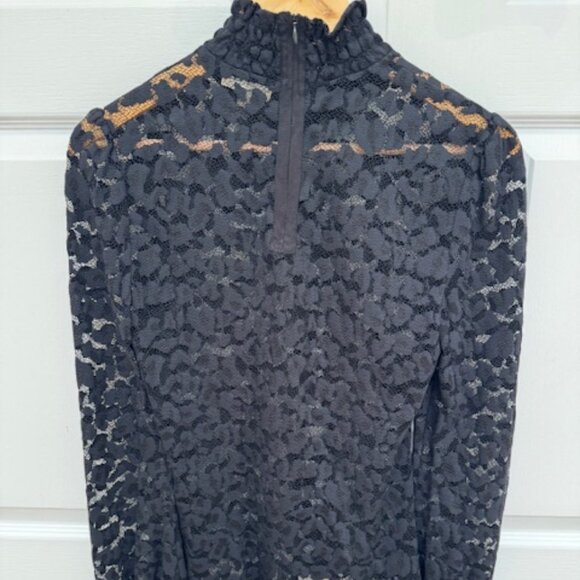 L'AGENCE Samara Lace Turtleneck - Picture 3 of 5